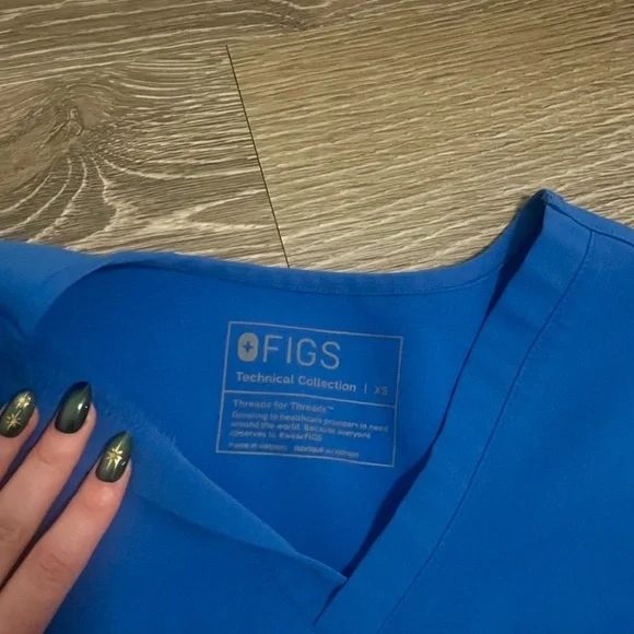 Figs Royal Blue Technical Scrub Set - Picture 2 of 4